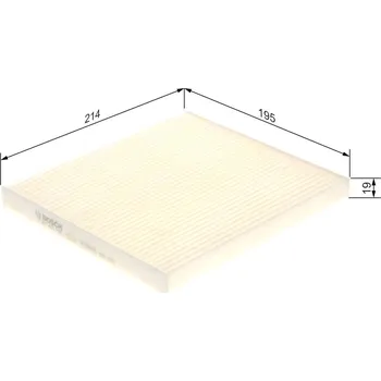 Ventilátor topení a klimatizace Filtr, vzduch v interiéru BOSCH 1 987 435 089