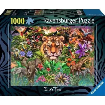 Puzzle Ravensburger 1 dílek Puzzle 1000 Dílků Tygr v zahradě