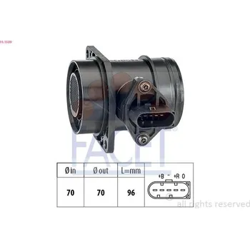 Čidlo automobilu Snímač množství protékajícího vzduchu FACET 10.1509