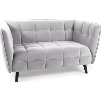 Křeslo Casarredo Čalouněné dvojkřeslo KASI VELVET 2 světle šedá