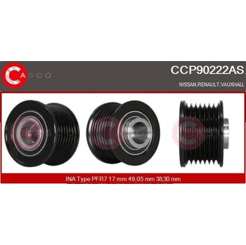 Řemenice, generátor CASCO CCP90222AS