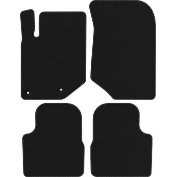 autokoberec Velurové autokoberce s upevněním v sadě Edecor