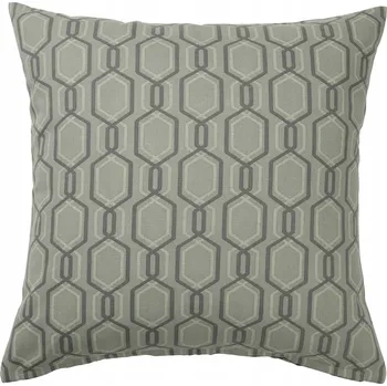 Povlak na dekorativní polštářek IKEA JATTEPOPPEL Dekorační povlak na polštář, zelená/šedá, 50x50 cm