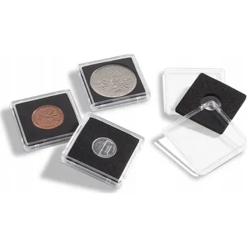 Obal pro sběratelský předmět Kapsle na mince Leuchtturm Quadrum 12 mm, 10 kusů
