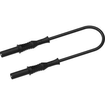 Měřicí kabel Electro PJP 2312-IECIV-CD1-100N měřicí kabel zásuvkový konektor 4 mm 1 m černá 1 ks