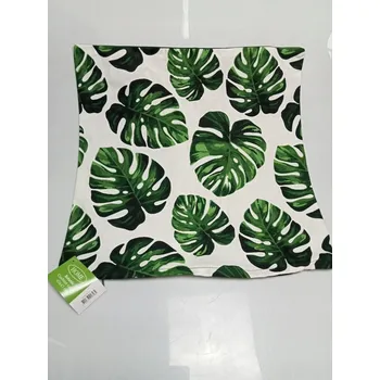 Povlak na polštářek Povlak na polštář s motivem listů monstery