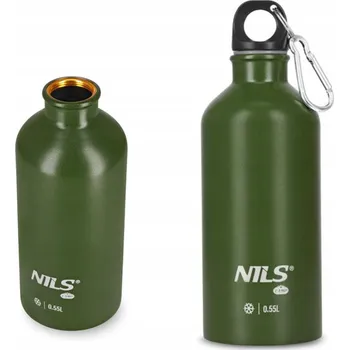 Láhev Zelená láhev NILS CAMP 550 ml lehká ocelová pro každou výpravu