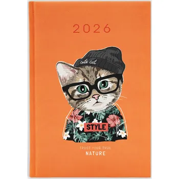 Kalendář Knižkový kalendář 2026 A5 FunnyCase modrý