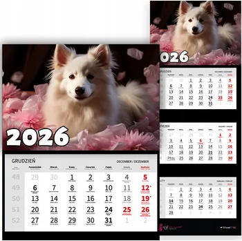 Kalendář Kalendář 2026 trojdílný – krajiny, výhledy, příroda a klid MIX VZORŮ