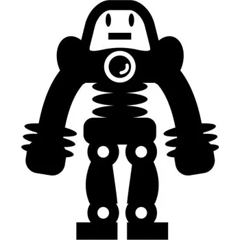 Samolepící dekorace Samolepka na stěnu robot kamarád 15x12 cm