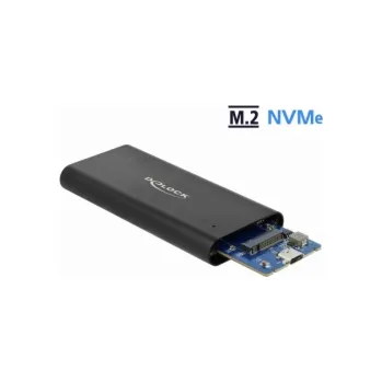 Delock - Kryt úložiště - M.2 - M.2 NVMe Card - USB 3.1 (Gen 2) - černá
