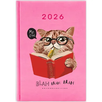 Kalendář Knižkový kalendář pro učitele 2026 A5, růžový