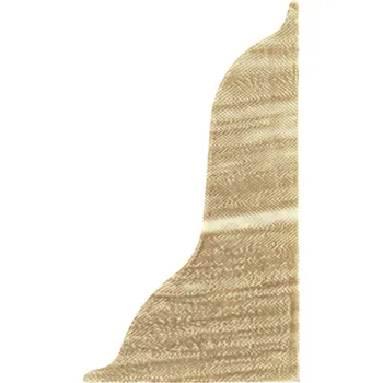 Podlahová lišta Pravá koncovka k soklové liště PVC 52mm DUB PŘÍRODNÍ