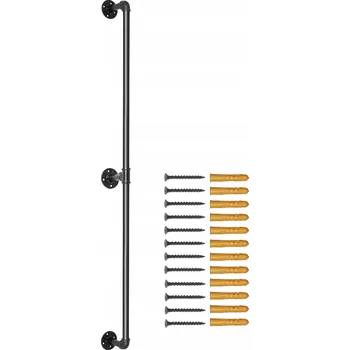 Obraz Retro Zábradlí ke Schodům 212 cm, Nosnost 200 kg, Uhlíková Ocel a Matný Povrch