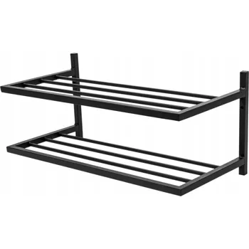 Botník Botník s policemi Framado 90 x 31 x 33 cm černá