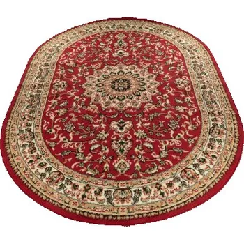 Koberec Makro Abra Oválný koberec ATLAS F740A červený Rozměr: 80x150 cm