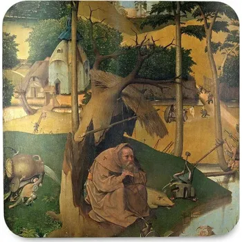 Podtácek Podložka pod hrnek Pokušení svatého Antonína od Hieronyma Bosche