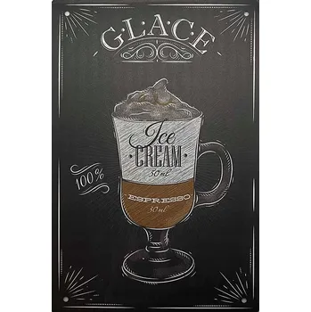 Obraz Plechová cedule Glace