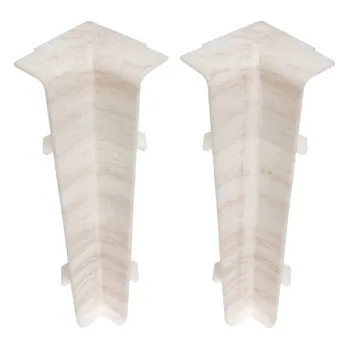 Podlahová lišta Vnitřní roh Cezar PVC 22 x 75, délka 3 cm, dub