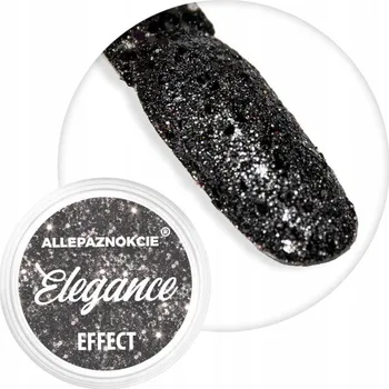 Prach Ozdoby Na Nechty ALLEPAZNOKCIE 1g Elegance Effect Černý Č.19
