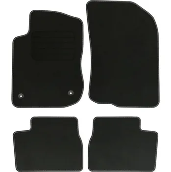 autokoberec Velurové autokoberce s upevněním v sadě Edecor