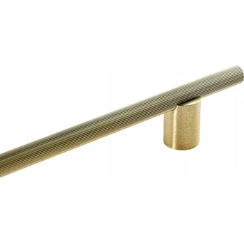 Nábytkové kování NÁBYTKOVÁ ÚCHYTKA LINO ZLATÁ 160MM PROUŽKOVANÁ HVYT VYSOKÁ