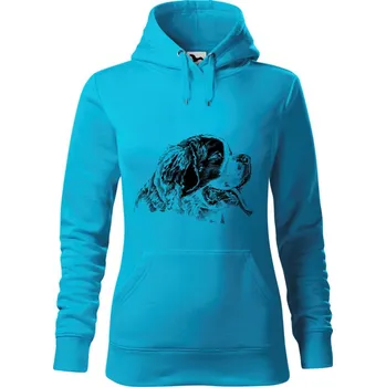 Dámská mikina Mikina - Bernardýn Barva: Modrá - tyrkysová (44), Velikost: S, Střih: Dámské