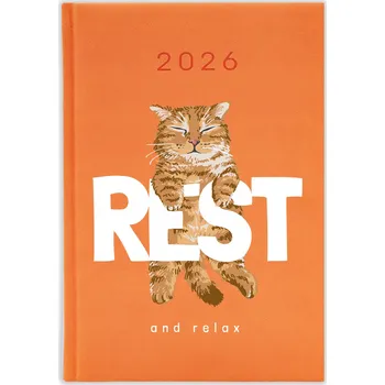 Kalendář Knižkový kalendář 2026 A5 FunnyCase modrý