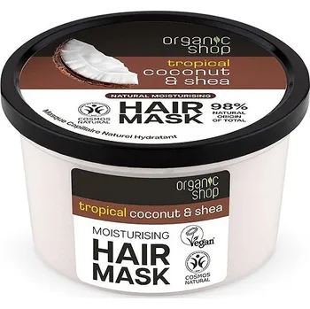 Vlasová regenerace ORGANIC SHOP Objemový vlasová maska maliny a acai 250 ml