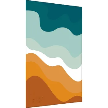 Obraz Plakát v Rámu Barevné Vlny Moderní 60x80