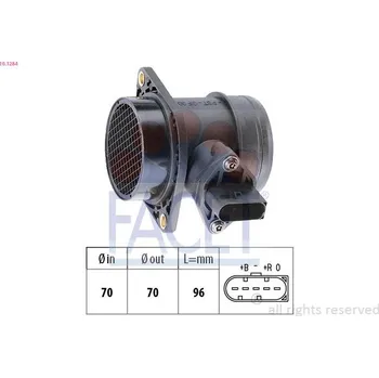 Čidlo automobilu Snímač množství protékajícího vzduchu FACET 10.1284