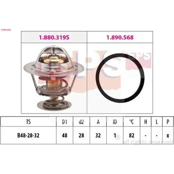 Těsnění motoru Termostat, chladivo EPS 1.880.466