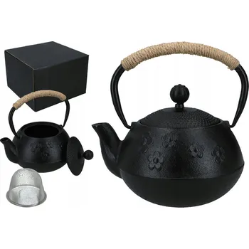 Konvice na čaj Litina konvice Hanipol 0,8 l černá