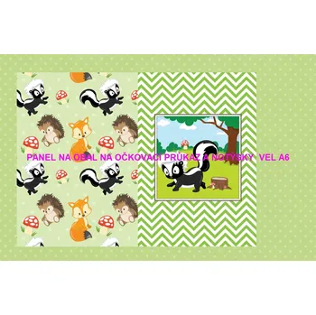 Panel bavlna - obal na očkovací průkaz nebo notýsek A6 - 228-73