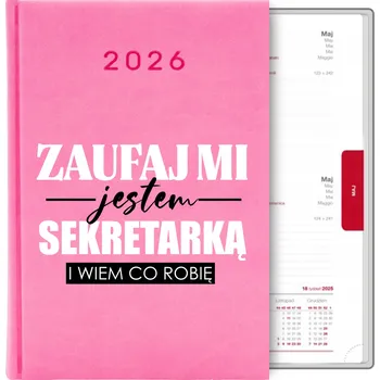 Kalendář Knižkový kalendář 2026 A5 růžový