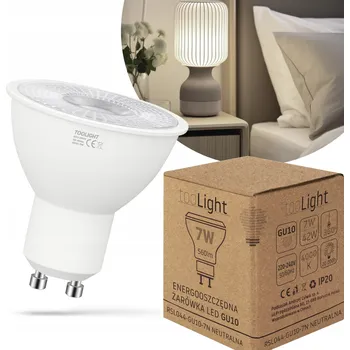 Žárovka LED ŽÁROVKA GU10 7W NEUTRÁLNÍ BÍLÁ 4000K TOOLIGHT RSL044-GU10-7N