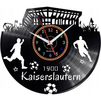 Hodiny KAISERSLAUTERN NÁSTĚNNÉ HODINY DEKORATIVNÍ MODERNÍ VINYLOVÁ DESKA