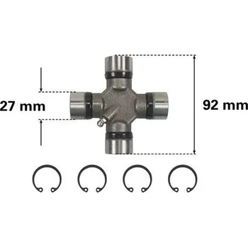 Hřídel nápravy Kloub, kloubový hřídel TRUCKTEC AUTOMOTIVE 02.34.043