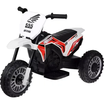 Dětská tříkolka Dětská tříkolka na elektrický pohon s hudbou – Bílá