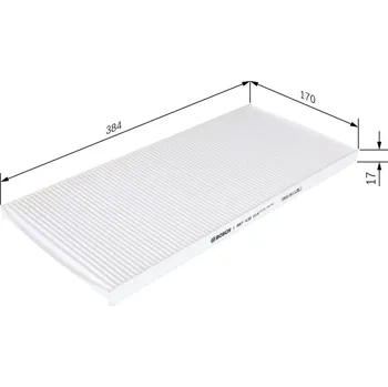 Ventilátor topení a klimatizace Filtr, vzduch v interiéru BOSCH 1 987 432 014