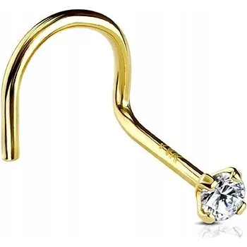 Piercing Piercing do nosu - S kulatým krystalem 0,8/7/3