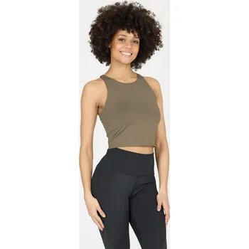 Dámský top Athlecia Rihal Athlecia černá | kaki 3393298