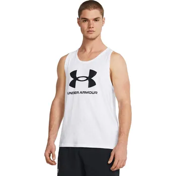 Pánské tílko Pánské tílko Under Armour Sportstyle Logo Tank Under Armour černá | bílá 3393364
