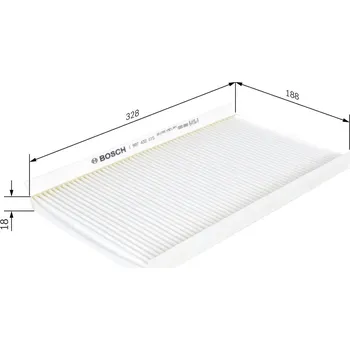 Ventilátor topení a klimatizace Filtr, vzduch v interiéru BOSCH 1 987 432 015