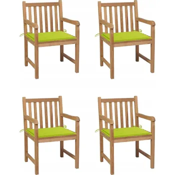 Zahradní židle VidaXL dřevo zelená