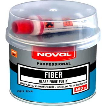 Karosářský tmel FIBER tmel se SKLOLAMINÁTEM 0,6 kg zelený NOVOL 297