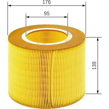 Vzduchový filtr Vzduchový filtr BOSCH 1 457 433 590