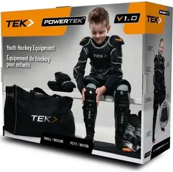 Hokejové rukavice Dětský set chráničů POWERTEK V1.0 Starter Kit L
