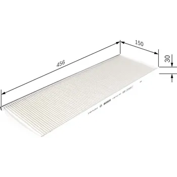 Ventilátor topení a klimatizace Filtr, vzduch v interiéru BOSCH 1 987 431 187
