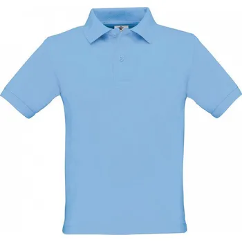 B&C BE INSPIRED Dětské Polo tričko Safran ze 100% bavlny Barva: modrá nebeská, Velikost: 110/116 (5-6 let)